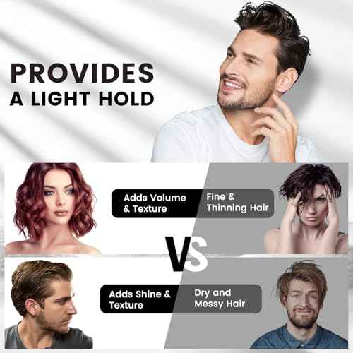 Men's Sea Salt Spray ? Natural Hair Texturizer with Sea Salt, Kelp & Aloe Vera for Added Volume, Texture & Soft Hold ? 7 oz