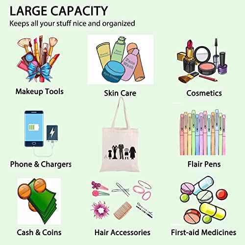 Movie Inspired Makeup Bag A-D Merch Cosmetic Bag TV Show Fans Gift TV Shows Inspired Gift (A-D Family tote)