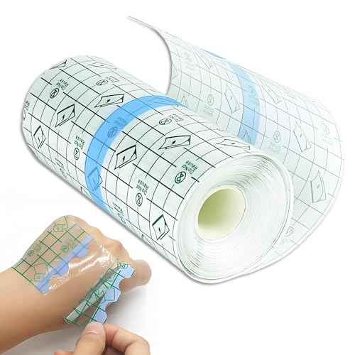 Rayyl Tattoo Aftercare Bandage Second Skin Covers Roll 6" x 2 Yard - Tattoo Waterproof Film Aftercare Bandage Waterproof, Second Skin Cover up Tape Transparent Film Healing Protective (6" x 2 Yard)