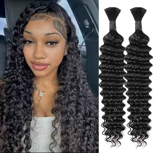 Sensationnel Empire multi weave hair - wet and wavy tropical curl human hair 3 bundle layered lengths (10 12 14 inch, 1B OFFBLACK)