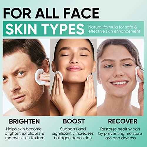 Glycolic Acid Toner Pads 35% AHA Facial Resurfacing Exfoliate Salicylic Acid Exfoliating Face Wipes Chemical Peel Exfoliant Peeling Glycolic Peel Pad for Beauty Fine Line Wrinkles 50 Pads