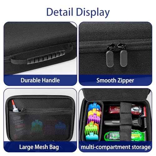 Hard Travel Case for Hair Clippers, Hair Cutting Barber Supplies Holder, Trimmer Organizer Storage Bag for Hatteker/Oneisal/Wahl 5Star/Andis Men Razor Guard Grooming Kits