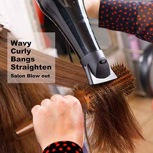 BESTOOL Round Hair Brush for Women or Men, Boar Bristle Large Round Hairbrush for Quick Blowout, Add Shine/Volume, Minimize Damage (2.8 Inch)