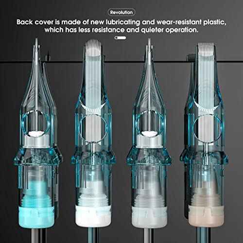 Wjx Ultra Tattoo Needle Cartridge 1214RS Tattoo Needles 20Pcs Round Shader Bugpin Size Compatible with Different Tattoo Machines