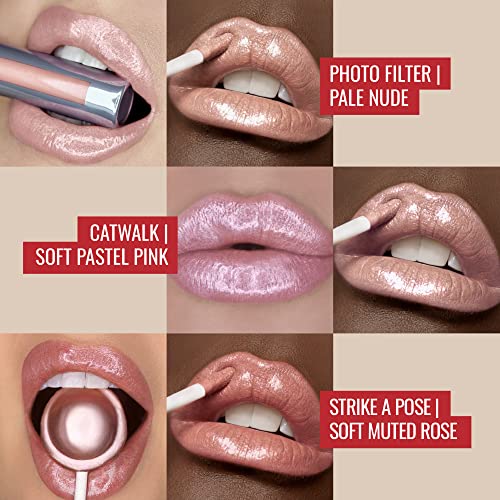 Runway Rogue LuxGloss Lip Gloss Trio, High-Pigment Shimmer Lip Gloss Set, (¡®Photo Filter¡¯, ¡®Catwalk¡¯, ¡®Strike a Pose¡¯)