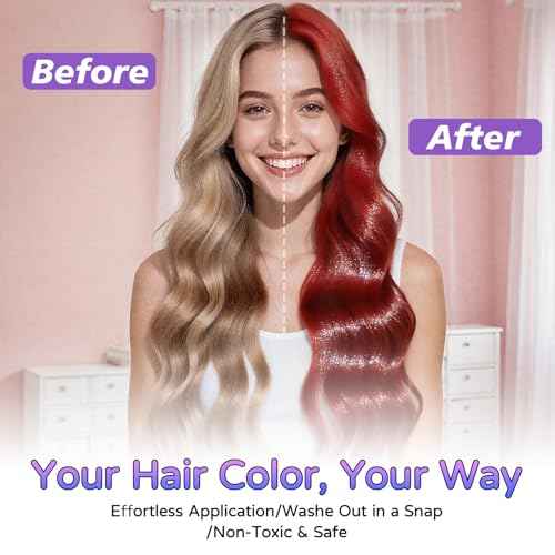 12 Color Glitter Hair Chalk with Shimmer Effect - Temporary Sparkle Hair Chalk for Adults & Kids | Safe, Long-Lasting, Non-Toxic & Washes Out Easily | for Concerts, Parties & Halloween