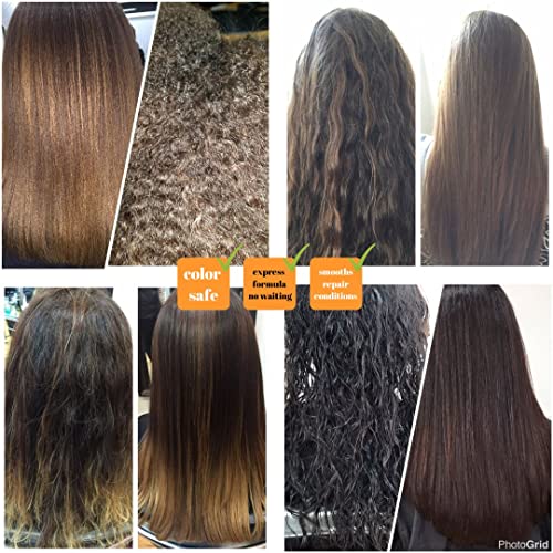 Clarifying Shampoo with Brazilian Keratin Treatment and Intensive Hair Mask KIT Tratamiento de Keratina Alisado 120ml 4fl.oz