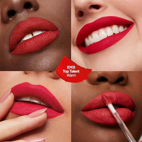 Revlon ColorStay Limitless Matte Liquid Lipstick, Vegan Formula, No-Budge, Longwear Lip Color, Long Lasting, Lightweight/Comfortable, Waterproof, 010 Top Talent, 0.17 fl oz