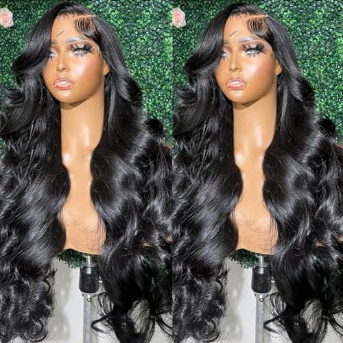 26 Inch Body Wave Lace Front Wigs Human Hair 180% Density Body Wave Human Hair Wigs for Women 13x4 Body Wave Frontal Lace Front Wigs Natural Hairline