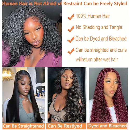4 Bundles Burmese Curly Bundles Human Hair 12 Inch 3C4A 100% Unprocessed Human Hair Spiral End Quick Water Wave Real Human Hair Extensions Natural Black