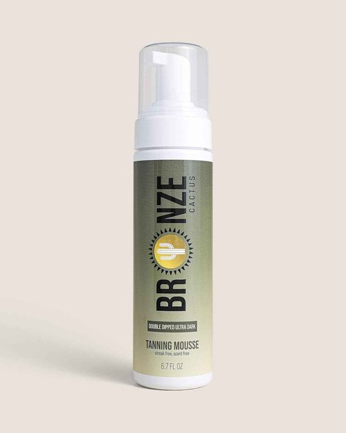 Bronze Cactus Chocolate Glaze Tanning Mousse | Easy Application & Instant Gratification | Dries Immediately Without Leaving You Sticky | Non-Scented, Streak Free (Dark)