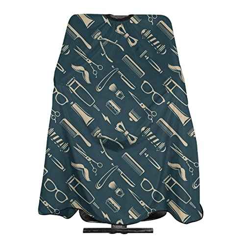 Custom Barber Cape Personalized Hair Cutting Capes with Adjustable Neckline Hairdresser Cape for Home Salon Barbershop