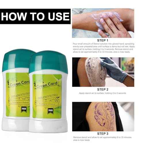 Tattoo Transfer Gel, 2 pcs 51g Fast Long Lasting Tattoo Stencil Gel Solution