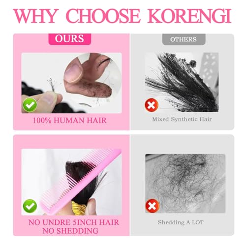 Human Braiding Hair Deep Wave Bulk Human hair for Braiding Natural Black Color No Weft Human Hair Bundles Micro Virgin Human Hair Extension for Boho Braids (100g(2bundles), 24 Inch)
