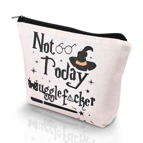 Magic Wizard Makeup Bag Funny Not Today Cosmetic Bag Gifts for Girl Sister Women