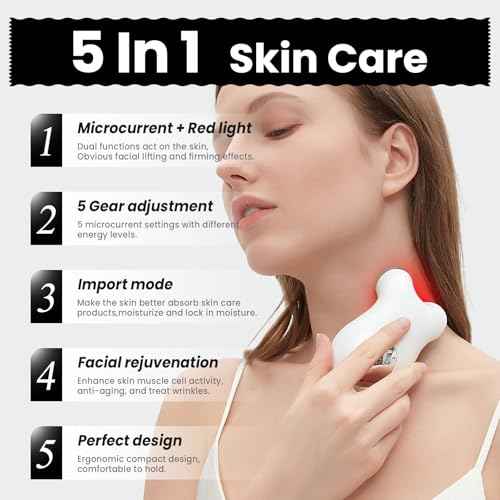 Microcurrent Facial Device,Latest Red Light Technology£¬Enhances The Ability to Lift The Face and Tighten The Skin£¬Facial Wrinkle Equipment£¬Smart Photon Micro-Current Device, Model:EP-300.