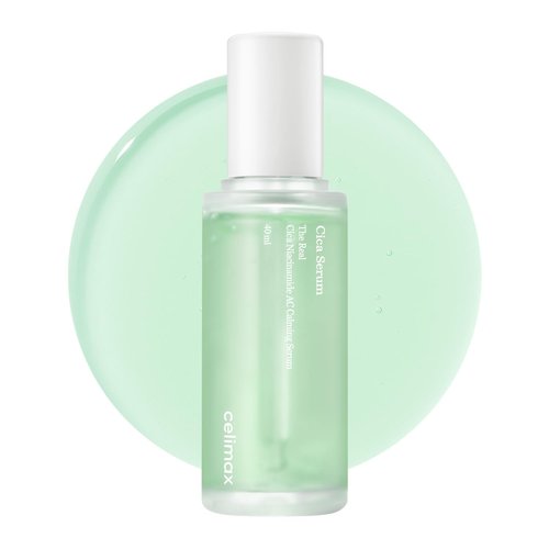 celimax The Real Cica Niacinamide AC Calming Serum 40ml | Hyaluronic Acid Redness Relief Moisturizing Soothing Restoring Serum Mild Formula for Sensitive,Christmas Gift Stocking Stuffers