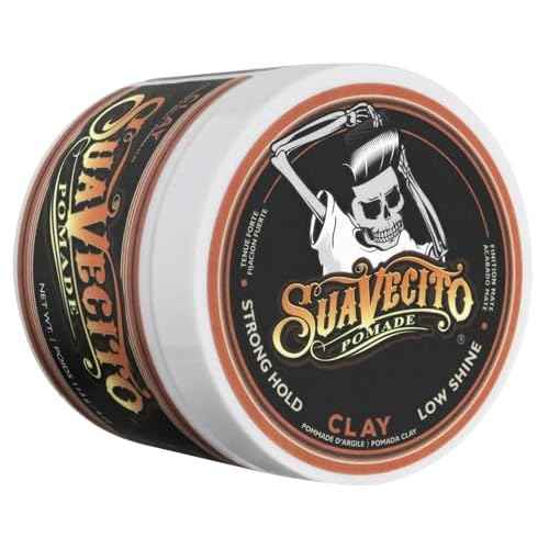 Suavecito Pomade Firme Clay - Strong Hold Hair Clay For Men - Low Shine Matte For Natural Texture Hairstyles