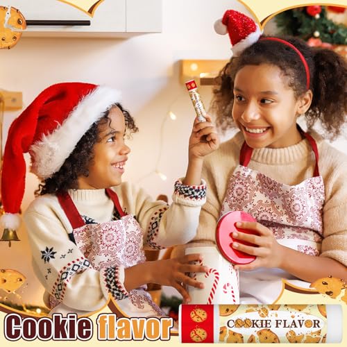 150pcs Christmas Peppermint Flavor Lip Balms Gift Bulk Candy Gingebread Hot Cocoa Cookie Cinnamon Flavor Lip Balm Favor Christmas Party Gift Stocking Stuffer for Coworker Staff Employee (Cute)