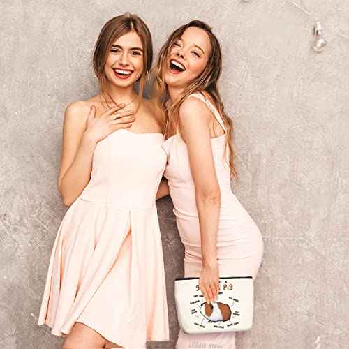Wenboco Guinea Pig Makeup Bag Pig Gifts Guinea Pigs Lover Gift Hamster Zipper Pouch Bag Gift Birthday Christmas Gifts for Animal Lovers Friends