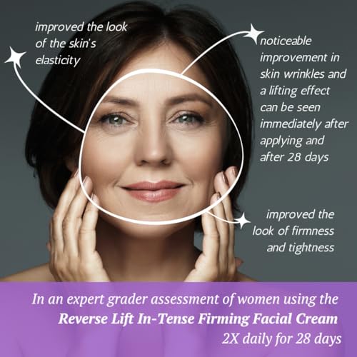 Serious Skincare Reverse Lift Cream In-Tense, Facial Moisturizer for Lifting & Firming, Day and Night, Hydrating, Anti-Aging Skin Care, Peptides, Face Tightening Plant Extracts 1.7 oz