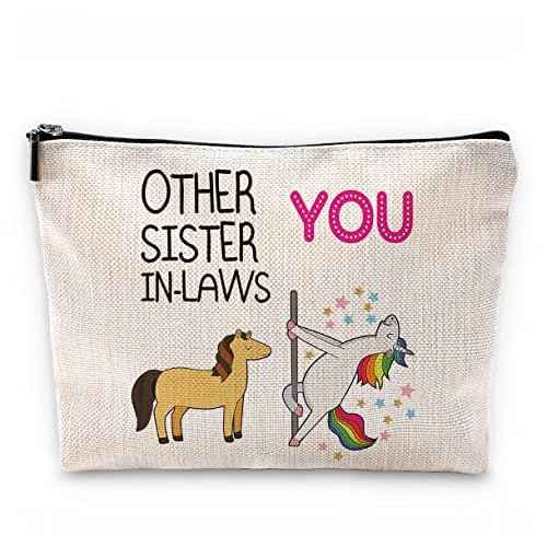 Funny Other Sister-in-Laws and You Makeup Bag,Best Sister-in-Law Gifts Cosmetic Pouch for Girls,Christmas Birthday Wedding Gifts for Sister in Law Stepsister