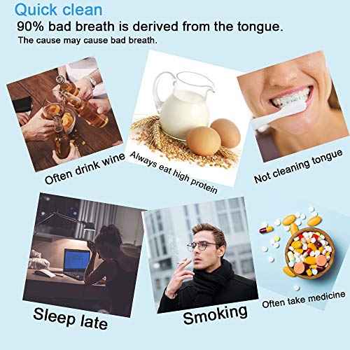 New Version Tongue Scraper Cleaner for Adults & Kids, Medical Grade Metal Tongue Brushes Set for Fresh Breath Dental Eliminate Bad Breath in Seconds (4 pcs)