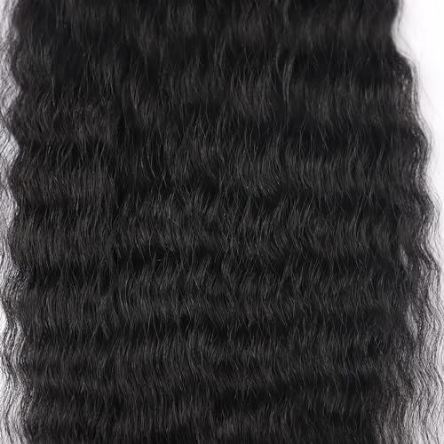Super Wave Bulk Human Hair For Braiding No Weft 100g (1Pack-4PCS) Wet and Wavy Human Braiding Hair 100% Virgin Human Hair Super French Human Bulk Hair For Boho Braids (Super Bulk 22 Inch)