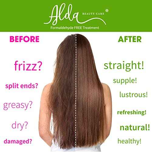 Brazilian Keratin Hair Smoothing Treatment ? Blowout Straightening System ? Formaldehyde Free (32 fl oz)