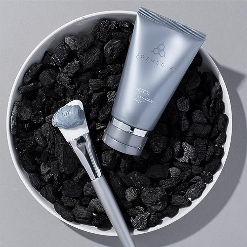 COSMEDIX Exfoliating Face Mask - Deep Cleansing & Detoxifying Facial Mask for Daily Impurities, Oil, Dirt, Dead Skin & Residue - Gentle for Sensitive Skin with Activated Charcoal & Kaolin Clay