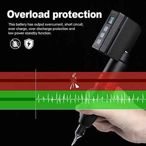 Hawink Mini Tattoo Battery Tattoo Rechargeable USB Power Supply Digital Display Tattoo Machine RCA Connector P198-RCA