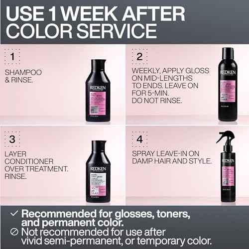 Redken Acidic Color Gloss Conditioner - Color Protection & Vibrancy, Salon-Grade Hair Shine, For Color-Treated Hair