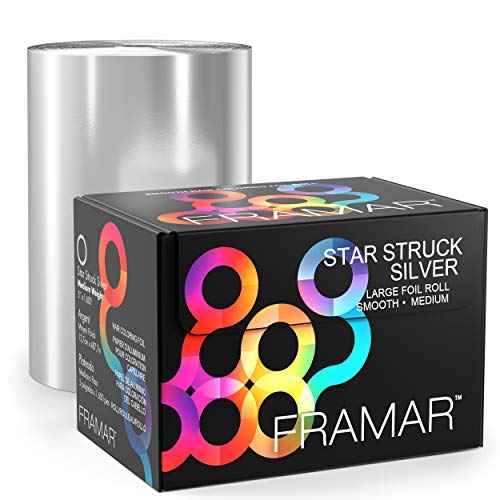 FRAMAR Large Silver Hair Foil ? Hair Foils For Highlighting Long Hair, Salon Foil For Hair Highlighting, Salon Foils For Hair, Customizable Length, Smooth ? 1600 ft