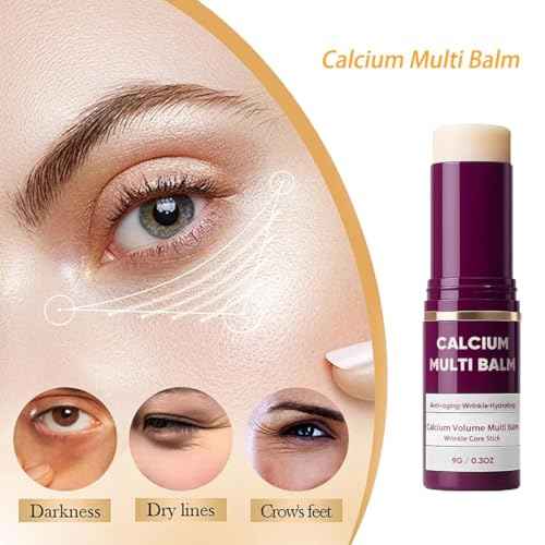 2Pcs Calcium Multi Balm Anti-Aging Face Cream | Calcium Multi Balm for Wrinkles & Sagging Skin | Intensive Repair, Firming & Hydrating Moisturizer for Face, Eyes & Neck