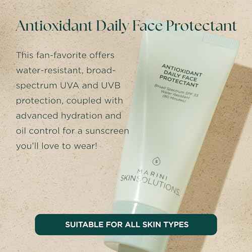 Antioxidant Daily Face Protectant - Broad-Spectrum SPF 33 Sunscreen - Water Resistant (80 Minutes) - Cruelty Free - Made in the USA - 2 oz