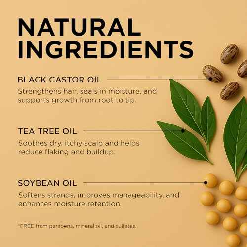 African Pride Black Castor Miracle Hair & Scalp Sealing Oil ? Hair Oil with Black Castor, Tea Tree & Soybean Oil for Moisture Lock, Scalp Relief & Growth Support | 6oz