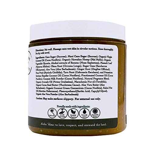 Ola Tropical Apothecary Passion Fruit Sugar Polish with Pure Tropical Oils and Plant Extracts - 11.6 Oz