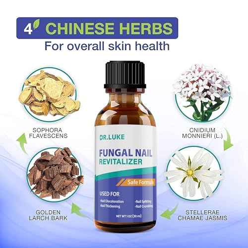 Dr. Luke Toenail Fungus Revitalizer Tough on Nails: Nail Fungus Refresher Liquid for Discolored Nails 1 oz (Packaging May Vary)