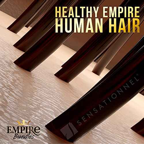 Sensationnel Empire Bundles- Straight 10a Tangle Shed Free Human Hair for Weaving and Sew in Styles - 1 pack (18 inch, NATURAL)