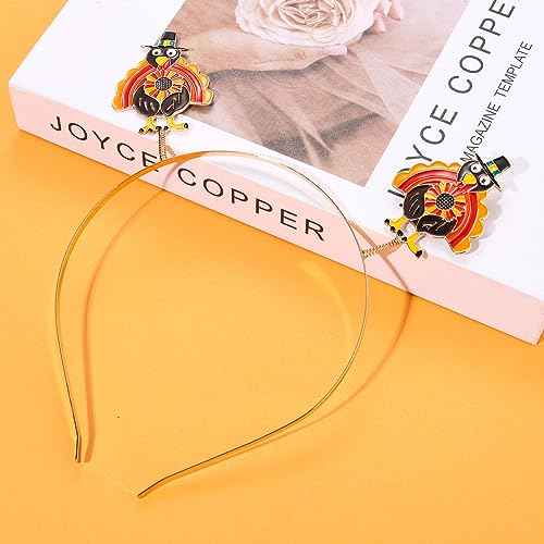 NVENF Thanksgiving Headbands for Women - Rhinestone Letter GIVE THANKS' HAPPY FALL' Hair Hoop Autumn Accessories