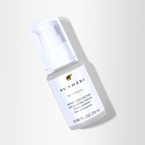 SUNDARI Honey & Enzyme Exfoliating Serum, 0.98 fl oz, Brighter Skin, Fewer Fine Lines and Wrinkles, Smoothing Botanicals, Enzymes and Fruit AHAs