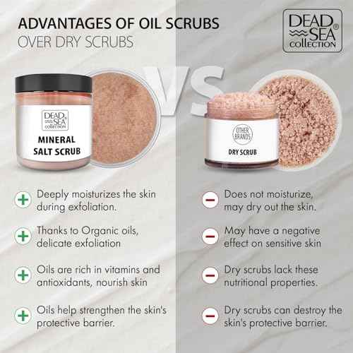 Dead Sea Collection Himalayan Salt Scrub ? Exfoliating Body Scrub for Women ? Moisturizing and Nourishing Skin ? with Pure Oils and Dead Sea Minerals (23.28 Oz)