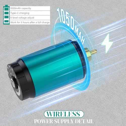 Wormhole Tattoo Gun Tattoo Kit Wireless Tattoo Machine Kit Complete Tattoo Practice Pen Kit with 10 Tattoo Cartridge Needles 5 Ink Tattoo Supplies for Beginner