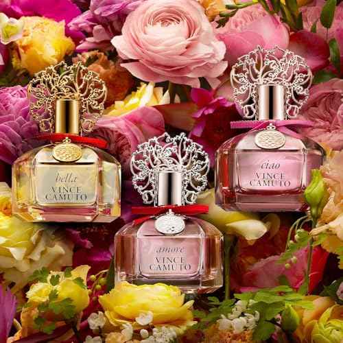 Vince Camuto Amore Eau de Parfum Spray Perfume for Women, Floriental Fruity Scent, Notes of Sparkling Clementine Ice, Bergamot, & Sandalwood, Long Lasting, Sensual Fragrance