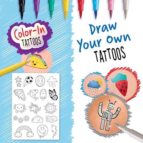 Creativity for Kids Tattoo Designer Studio: Create 50+ DIY Temporary Tattoos, Toys and Gifts for Girls and Boys, Arts and Crafts Activities for Kids (Ages 6+)