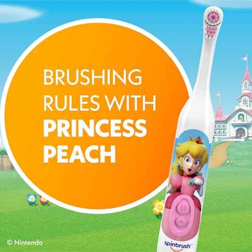 Spinbrush Princess Peach Kid¡¯s Electric Battery Toothbrush, Soft Bristles