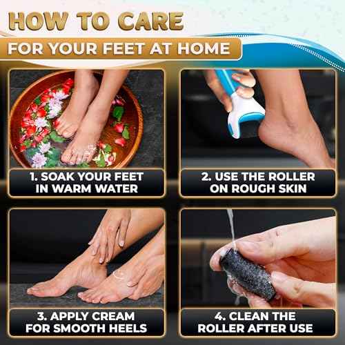 11 Pcs Replacement Rollers for Electric Foot Callus Remover Tool - 7 Extra Coarse & 4 Regular Coarse Refill Heads (1.92 x 0.65 Inches), Micro-Diamond Crystals - Compatible with Amope Pedi Perfect Pro
