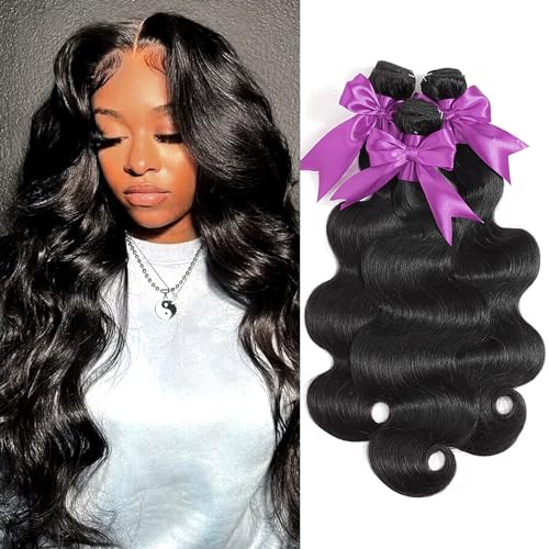 12A Human Hair Bundles 18 20 22 Inch Body Wave Bundles Human Hair 100% Unprocessed Brazilian Virgin Weave 3 Bundles Deals