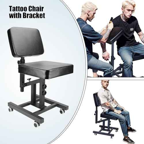 Third Generation Upgraded Tattoo Armchair Multi-Function Tattoo Chair for customers Adjustable Tattoo Equipment with armrest Brackets and Wheels