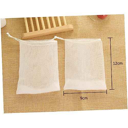 10pcs Foaming Mesh Soap Pouch Net Lathering Net Face Wash Safe and Comfortable Touch
